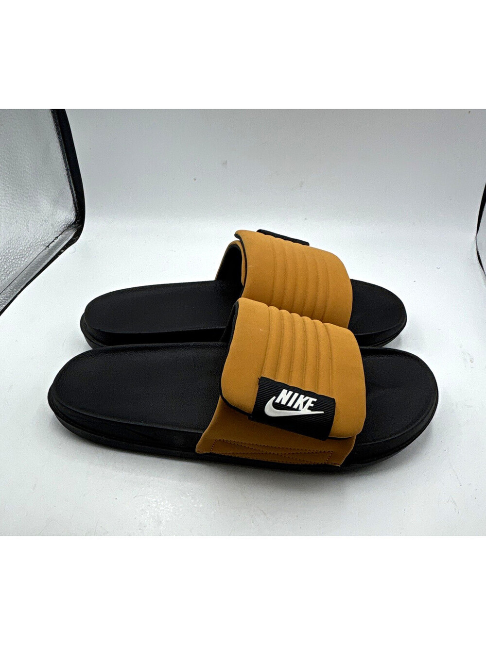 Nike Offcourt Men's Slide Sandals Black/Brown US 12 Logo DQ9624-201